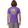 Columbia Mens Collegiate PFG Tee Short Sleeve(Lsu – Vivid Purple Heather)