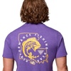 Columbia Mens Collegiate PFG Tee Short Sleeve(Lsu – Vivid Purple Heather)