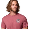 Columbia Mens Collegiate PFG Tee Short Sleeve(Sc – Beet Heather)