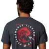 Columbia Mens Collegiate PFG Tee Short Sleeve(Uga – Black Heather)