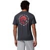 Columbia Mens Collegiate PFG Tee Short Sleeve(Uga – Black Heather)