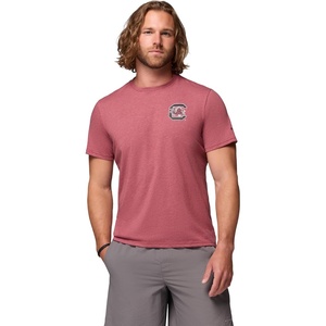 Columbia Mens Collegiate PFG Tee Short Sleeve(Sc – Beet Heather)