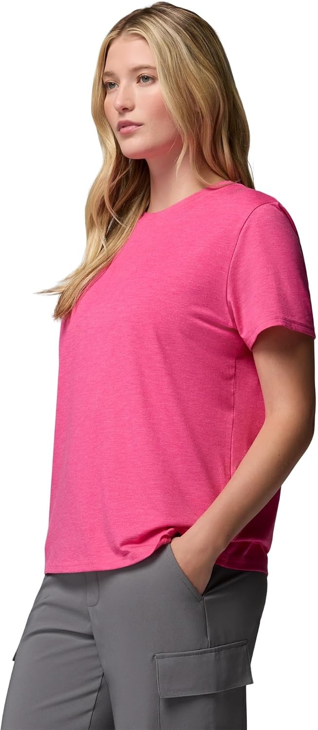 image:imageColumbia Womens Soft Stretch Short Sleeve TeeNico Heather