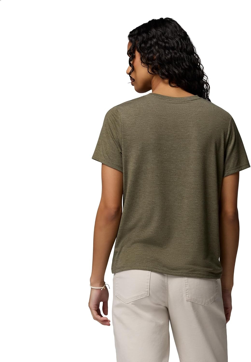 image:imageColumbia Womens Soft Stretch Short Sleeve TeeStone Green Heather