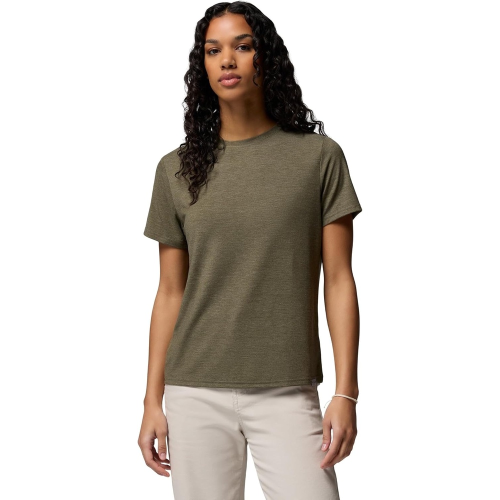 image:imageColumbia Womens Soft Stretch Short Sleeve TeeStone Green Heather