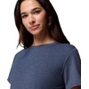 Columbia Women’s Soft Stretch Short Sleeve Tee(Collegiate Navy Heather)