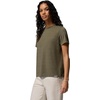 Columbia Women’s Soft Stretch Short Sleeve Tee(Stone Green Heather)