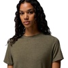 Columbia Women’s Soft Stretch Short Sleeve Tee(Stone Green Heather)
