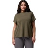 Columbia Women’s Soft Stretch Short Sleeve Tee(Stone Green Heather)