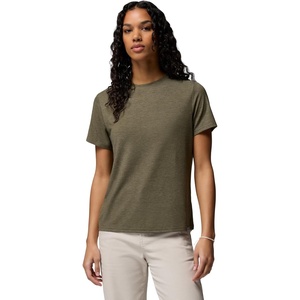 Columbia Women’s Soft Stretch Short Sleeve Tee(Stone Green Heather)