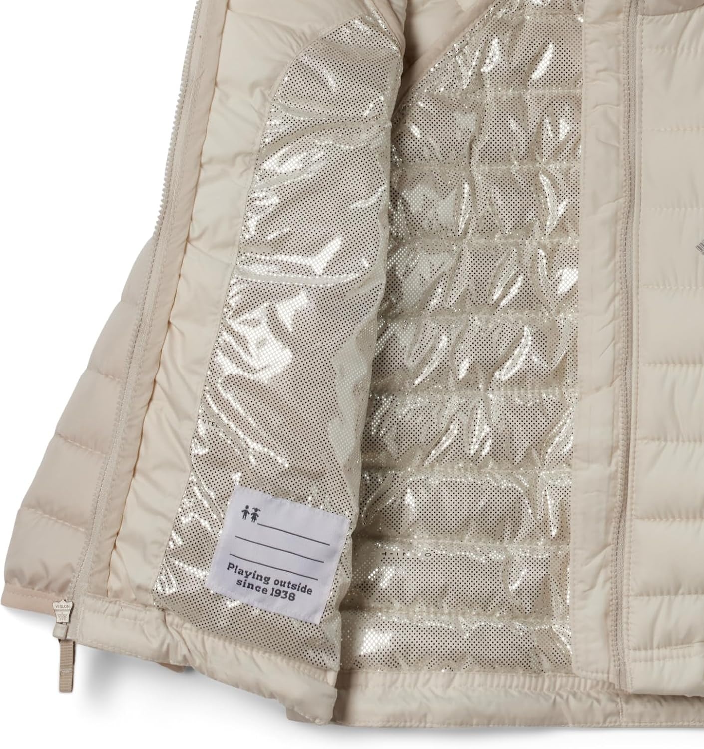image:imageColumbia Kids Powder Lite Ii Hooded Jacket little KidBig KidChalkDark Stone
