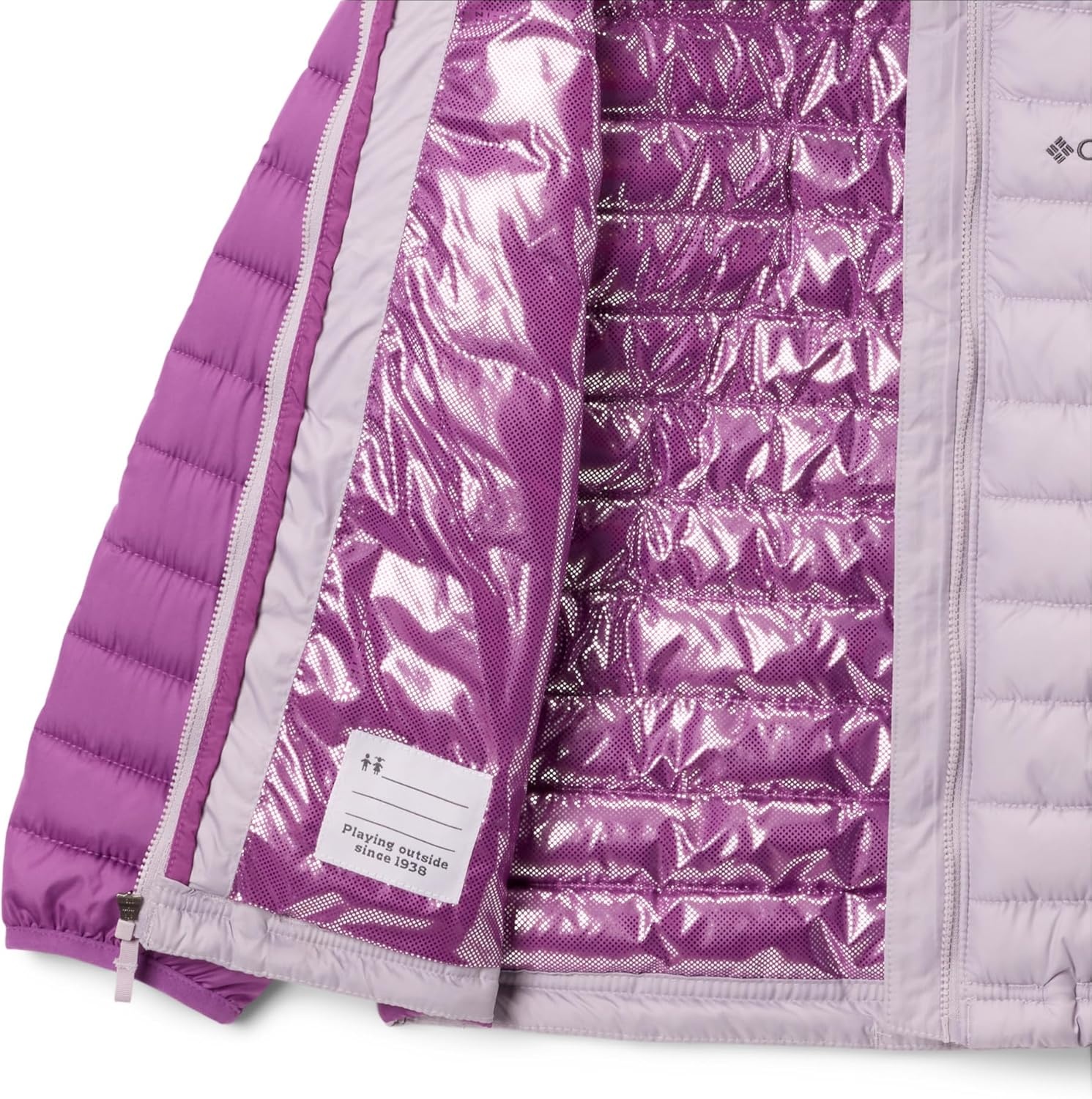 image:imageColumbia Kids Powder Lite Ii Hooded Jacket little KidBig KidLavender PearlRazzle