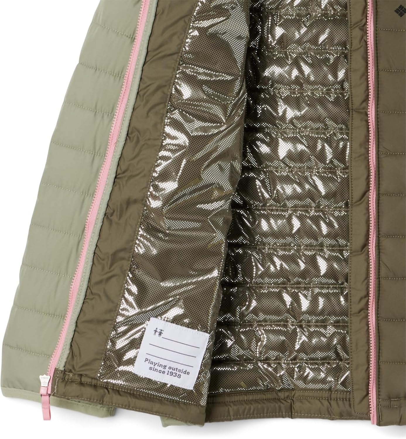 image:imageColumbia Kids Powder Lite Ii Hooded Jacket little KidBig KidStone GreenSafari