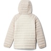 Columbia Kids Powder Lite Ii Hooded Jacket (little Kid/Big Kid)(Chalk/Dark Stone)