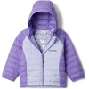 Columbia Kids Powder Lite Ii Hooded Jacket (little Kid/Big Kid)(Snowdrift/Paisley Purple)