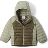 Columbia Kids Powder Lite Ii Hooded Jacket (little Kid/Big Kid)(Stone Green/Safari)