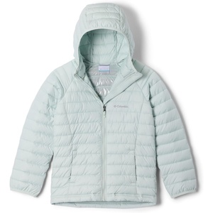 Columbia Kids Powder Lite Ii Hooded Jacket (little Kid/Big Kid)(Tea Light)