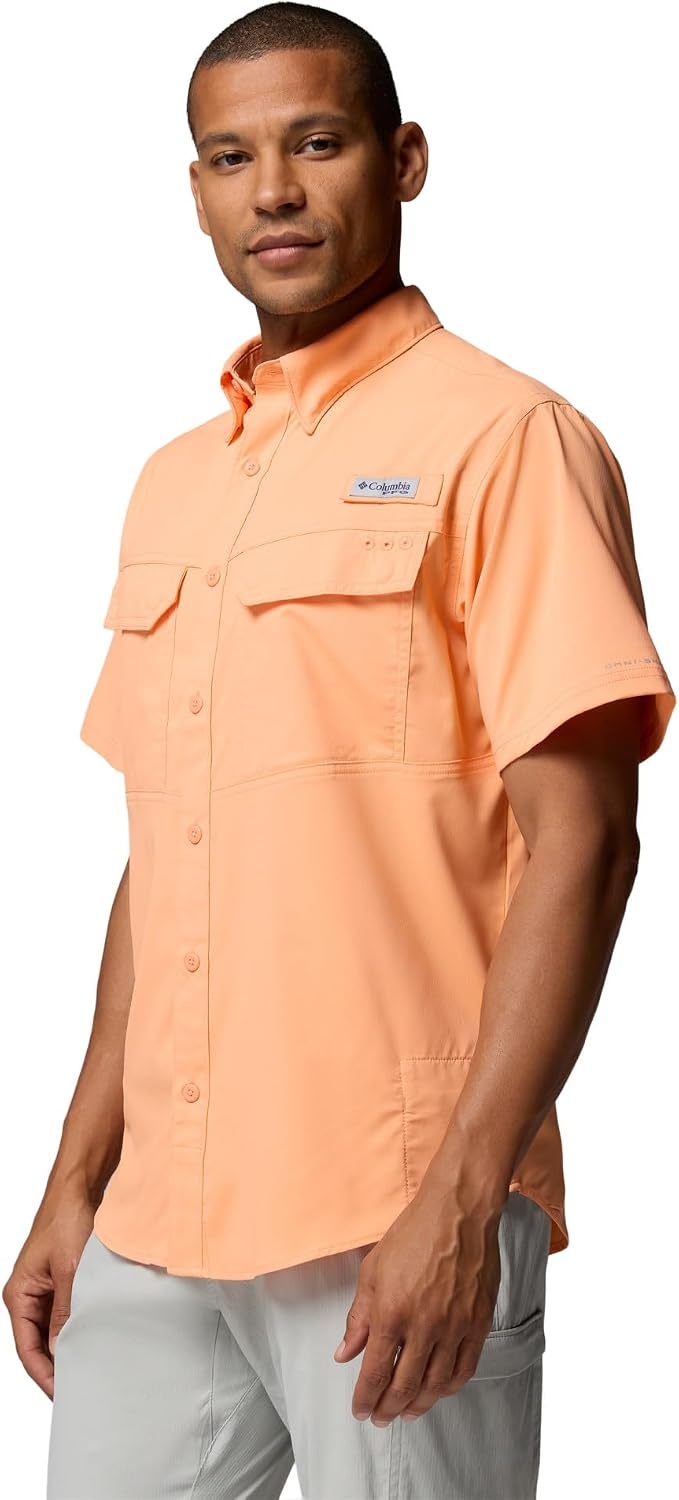 image:imageColumbia Mens PFG Skiff Guide II Short Sleeve ShirtBright Nectar