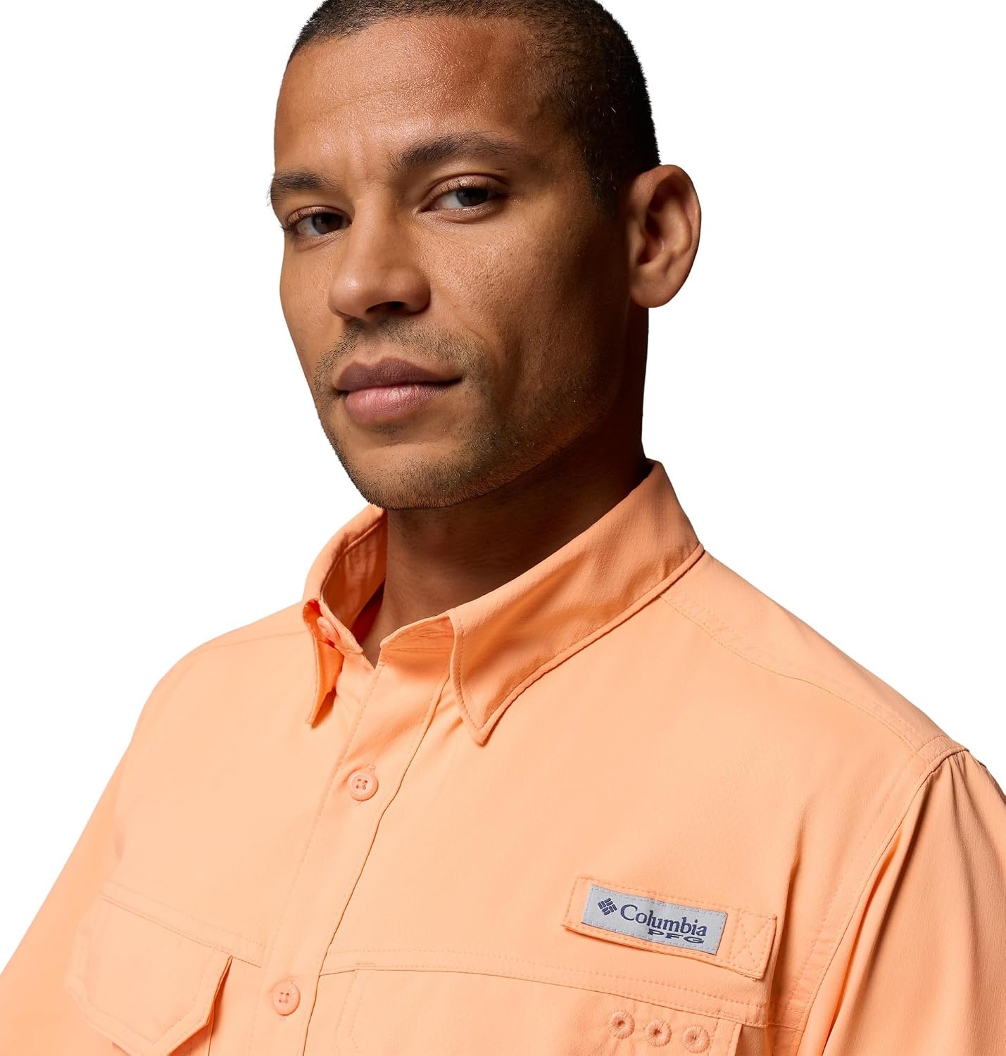 image:imageColumbia Mens PFG Skiff Guide II Short Sleeve ShirtBright Nectar