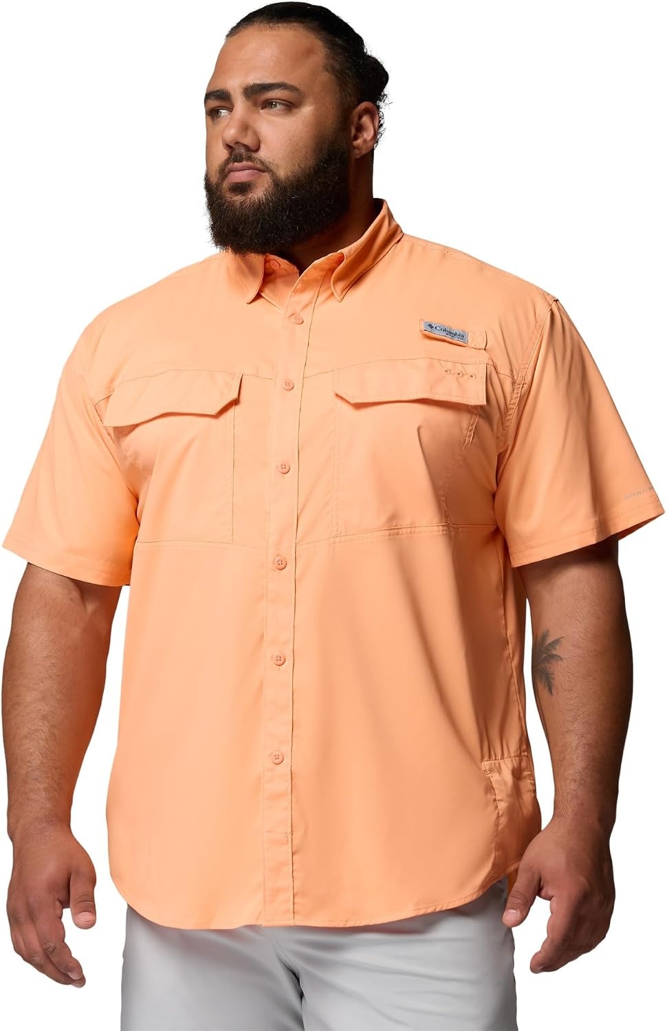 image:imageColumbia Mens PFG Skiff Guide II Short Sleeve ShirtBright Nectar
