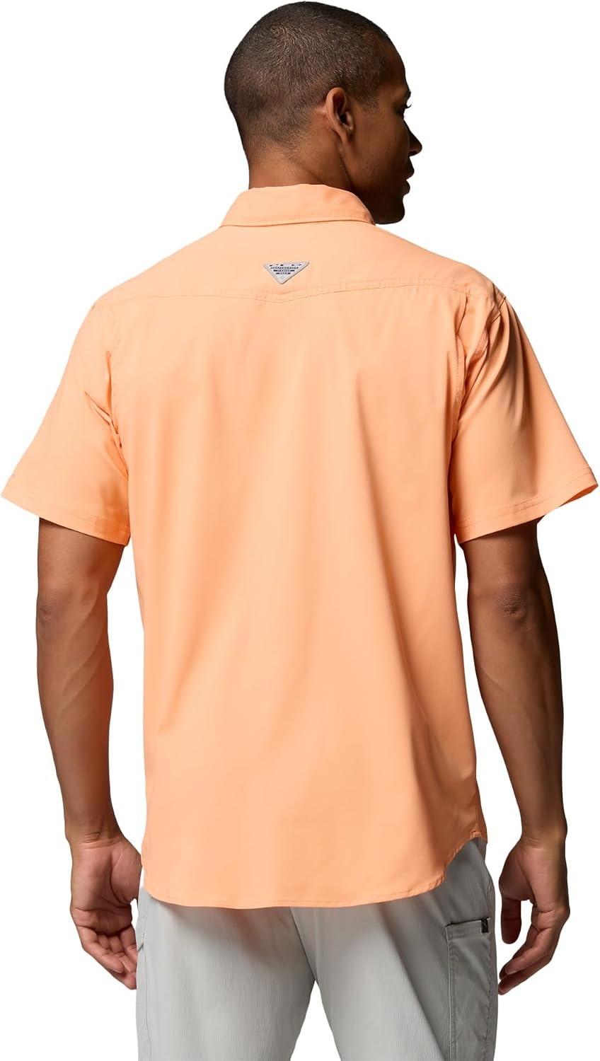 image:imageColumbia Mens PFG Skiff Guide II Short Sleeve ShirtBright Nectar