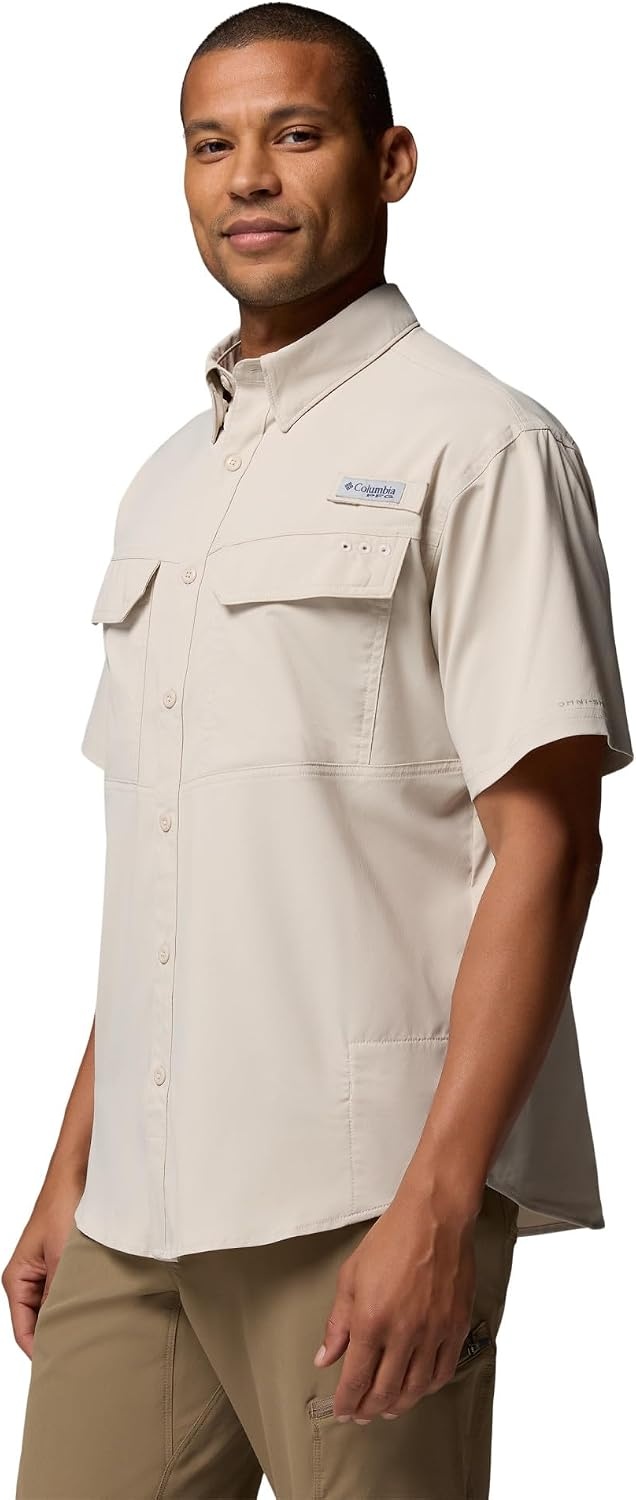 image:imageColumbia Mens PFG Skiff Guide II Short Sleeve ShirtDark Stone