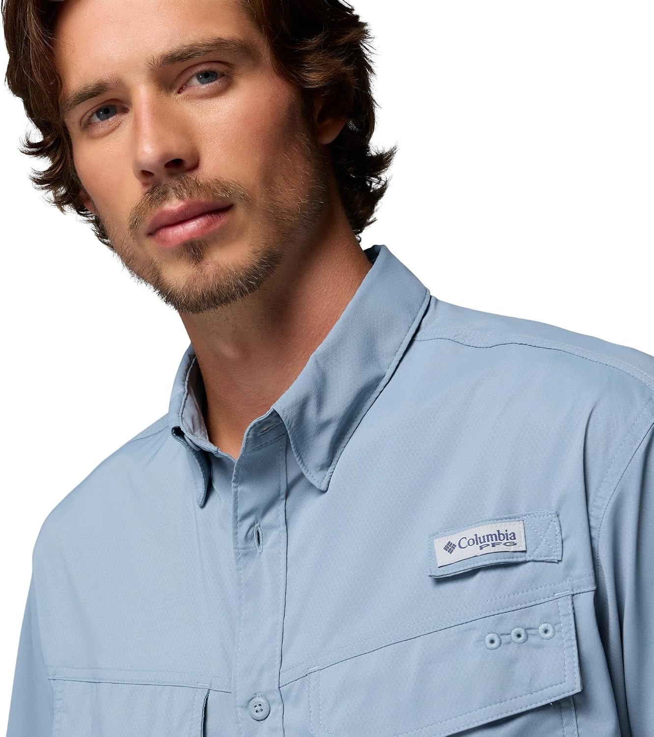 image:imageColumbia Mens PFG Skiff Guide II Short Sleeve ShirtDockside Blue
