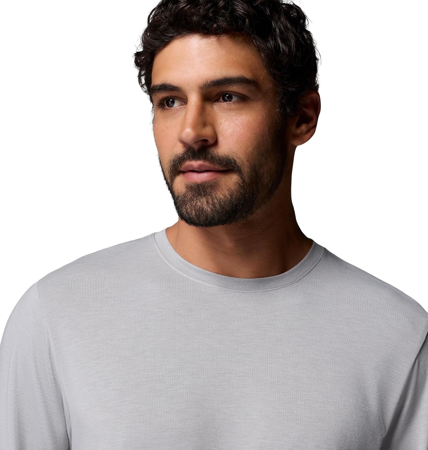image:imageColumbia Mens Soft Stretch Long Sleeve TeeColumbia GreyHeather