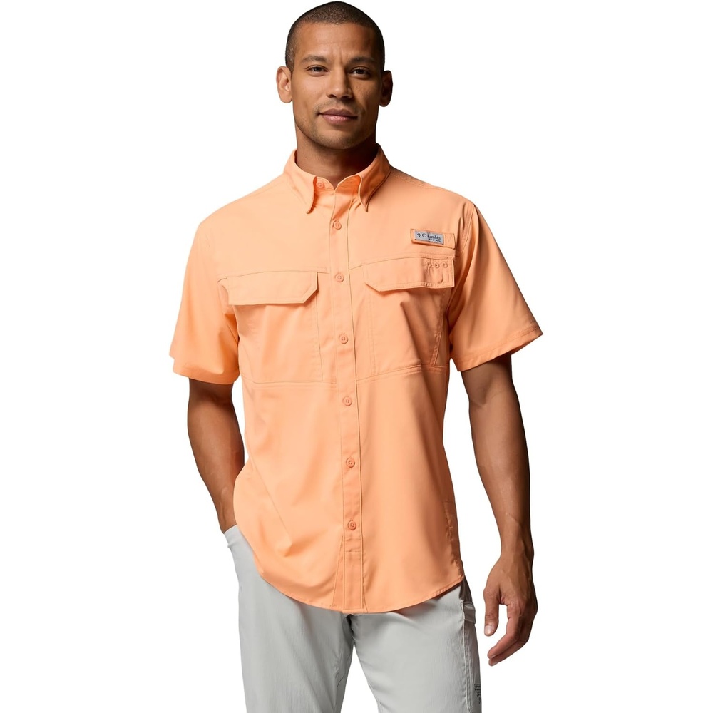 image:imageColumbia Mens PFG Skiff Guide II Short Sleeve ShirtBright Nectar