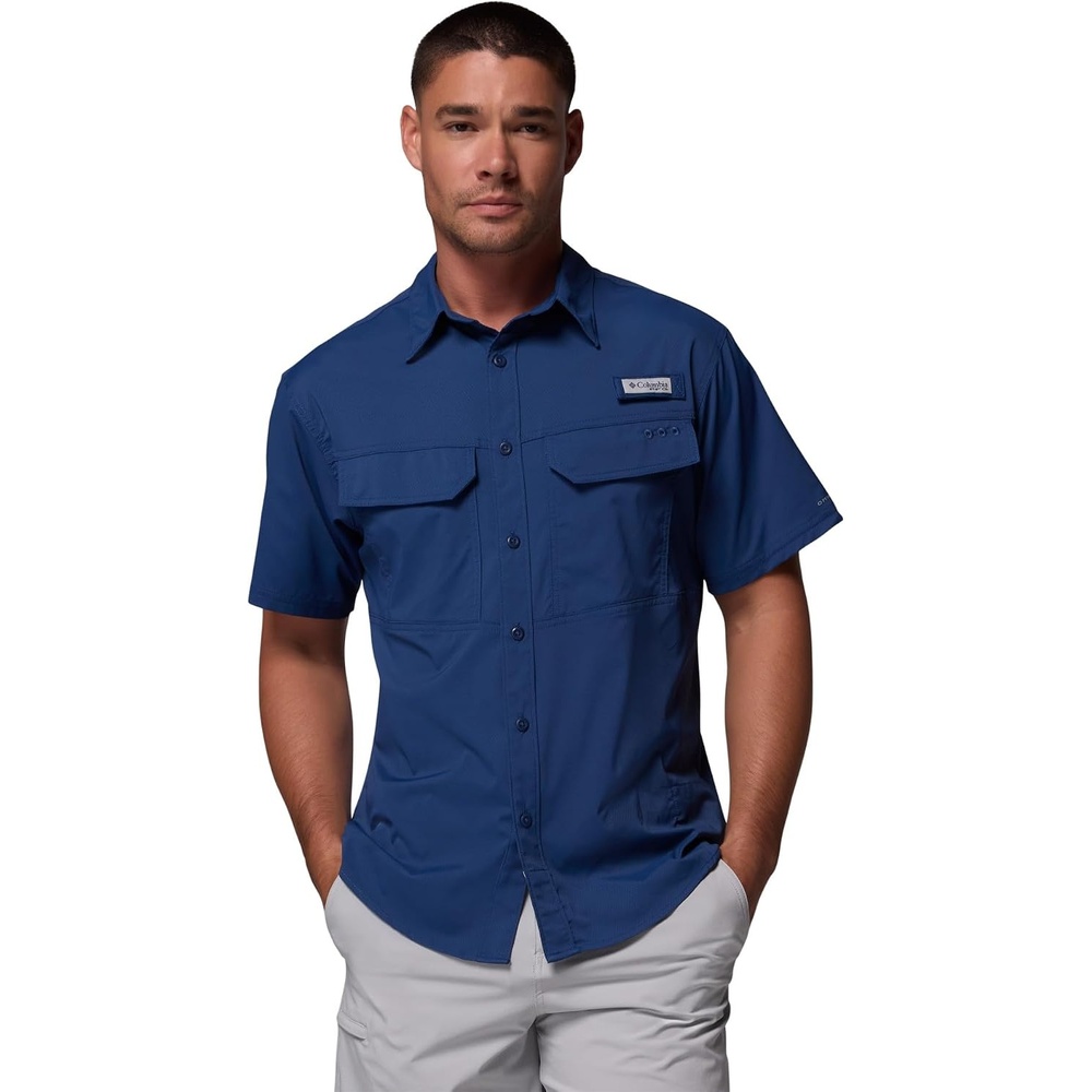 image:imageColumbia Mens PFG Skiff Guide II Short Sleeve ShirtCarbon