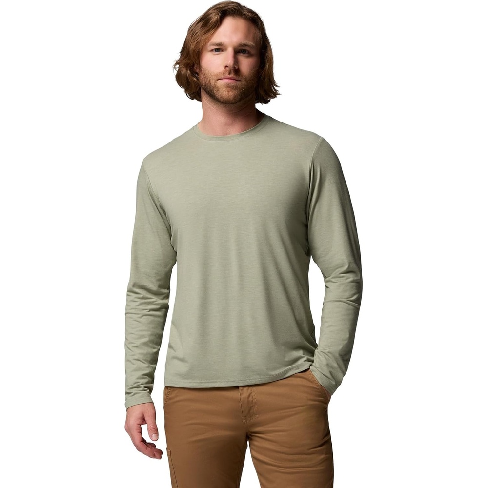 image:imageColumbia Mens Soft Stretch Long Sleeve TeeSafariHeather