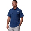 Columbia Men’s PFG Skiff Guide II Short Sleeve Shirt(Carbon)