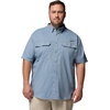 Columbia Men’s PFG Skiff Guide II Short Sleeve Shirt(Dockside Blue)
