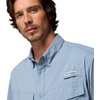 Columbia Men’s PFG Skiff Guide II Short Sleeve Shirt(Dockside Blue)