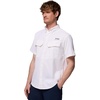 Columbia Men’s PFG Skiff Guide II Short Sleeve Shirt(White)