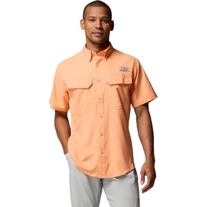Columbia Men’s PFG Skiff Guide II Short Sleeve Shirt(Bright Nectar)