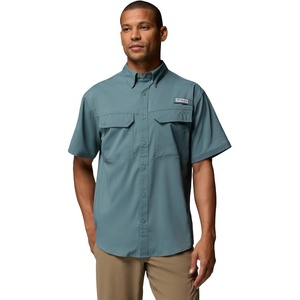 Columbia Men’s PFG Skiff Guide II Short Sleeve Shirt(Metal)