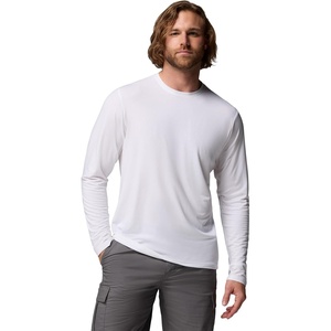 Columbia Men’s Soft Stretch Long Sleeve Tee(White/Heather)