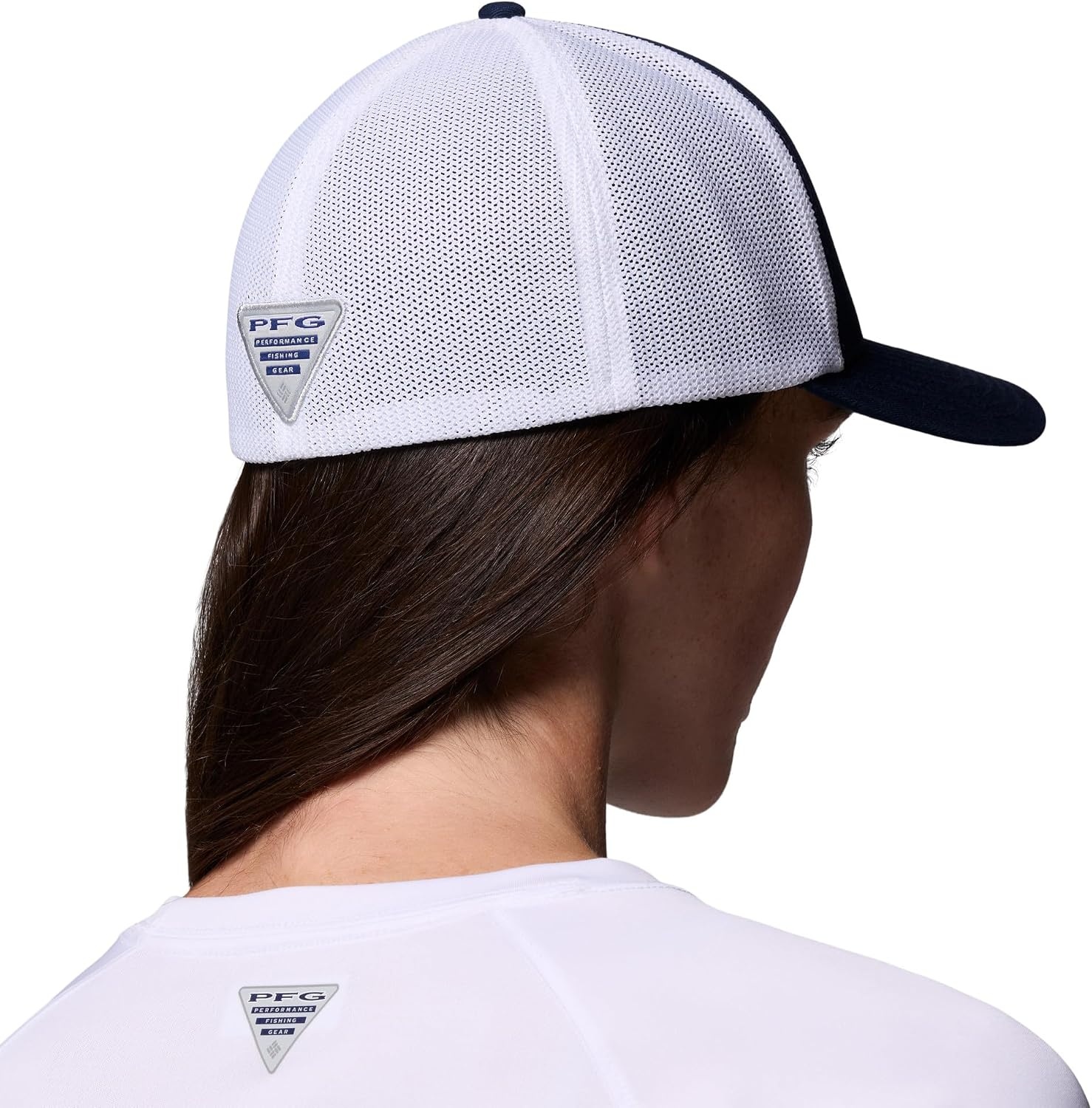 image:imageColumbia Unisex Adult PFG Icon Mesh Ball CapCollegiate NavyFlag Fish