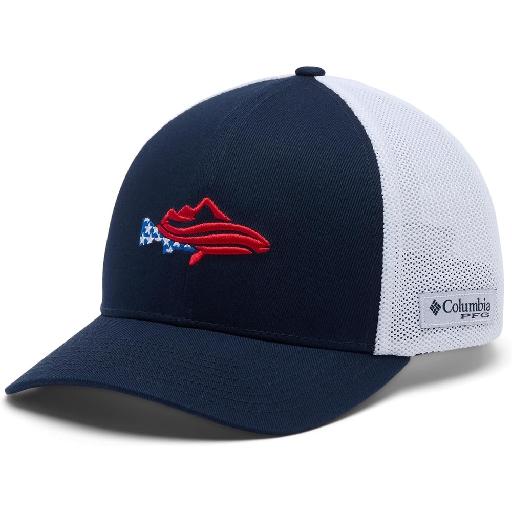 image:imageColumbia Unisex Adult PFG Icon Mesh Ball CapCollegiate NavyFlag Fish