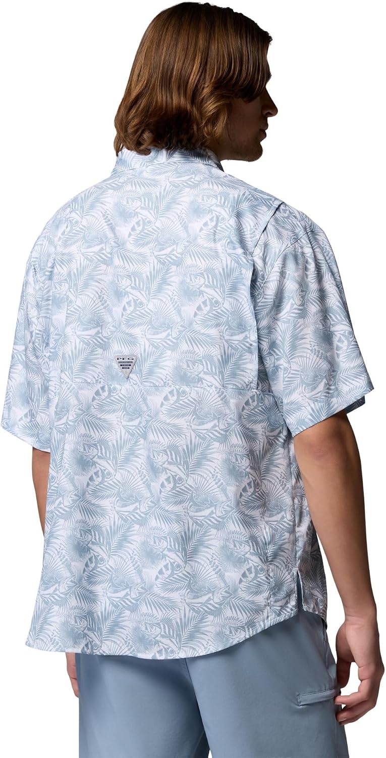 image:imageColumbia Mens PFG Super Tamiami Short Sleeve ShirtDockside Blue Roosters