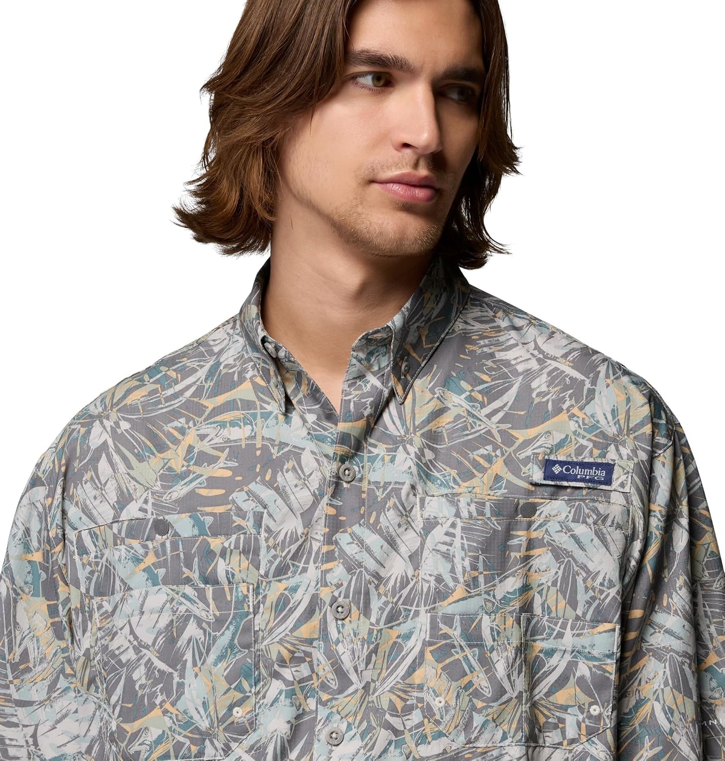 image:imageColumbia Mens PFG Super Tamiami Short Sleeve ShirtNiagaraSeatigers