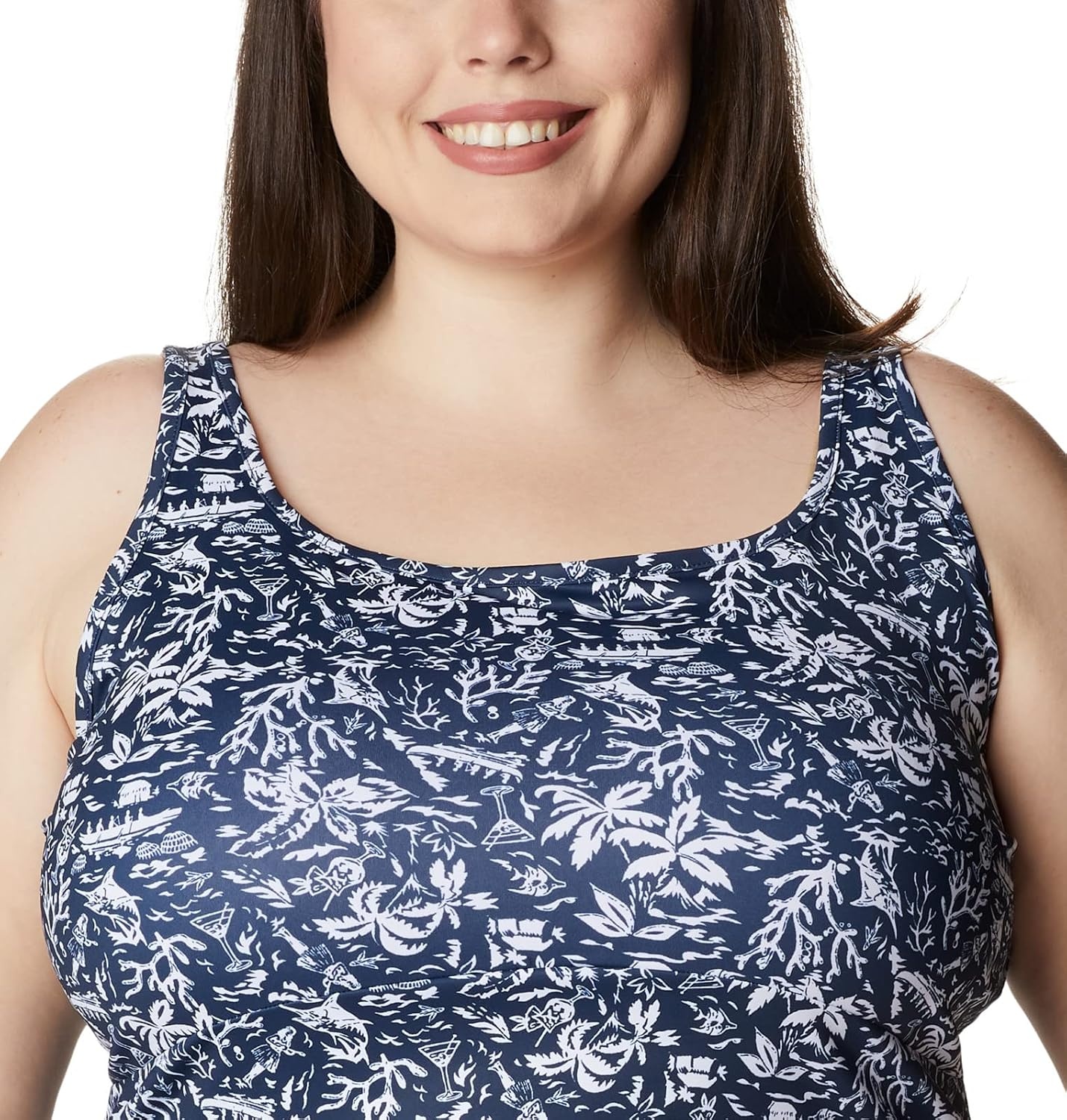 image:imageColumbia PFG Freezer III DressCollegiate Navy Kona Print