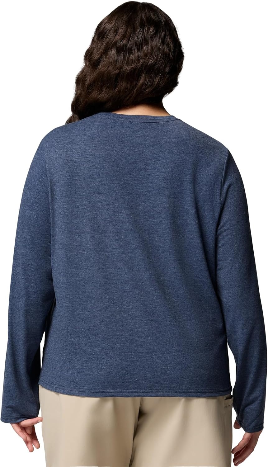 image:imageColumbia Womens Soft Stretch Long Sleeve TeeCollegiate Navy Heather