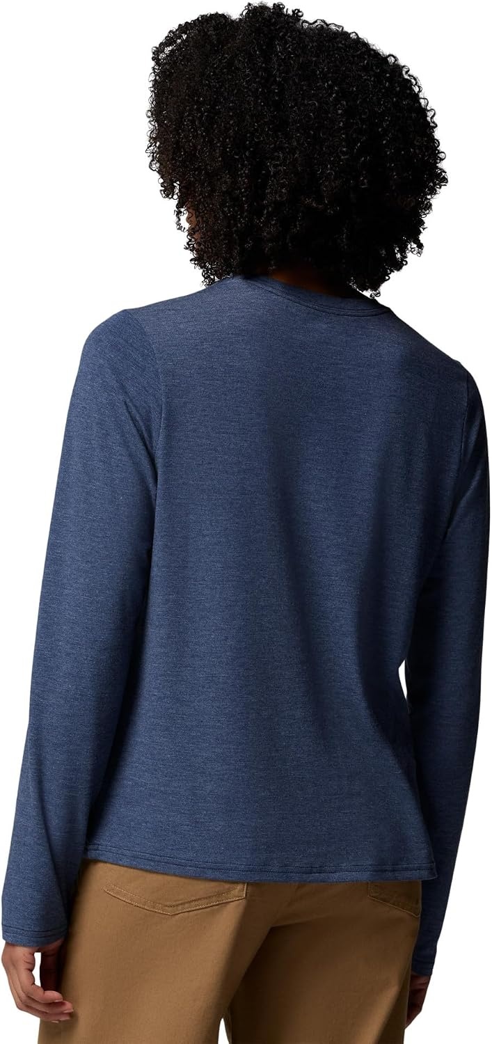 image:imageColumbia Womens Soft Stretch Long Sleeve TeeCollegiate Navy Heather