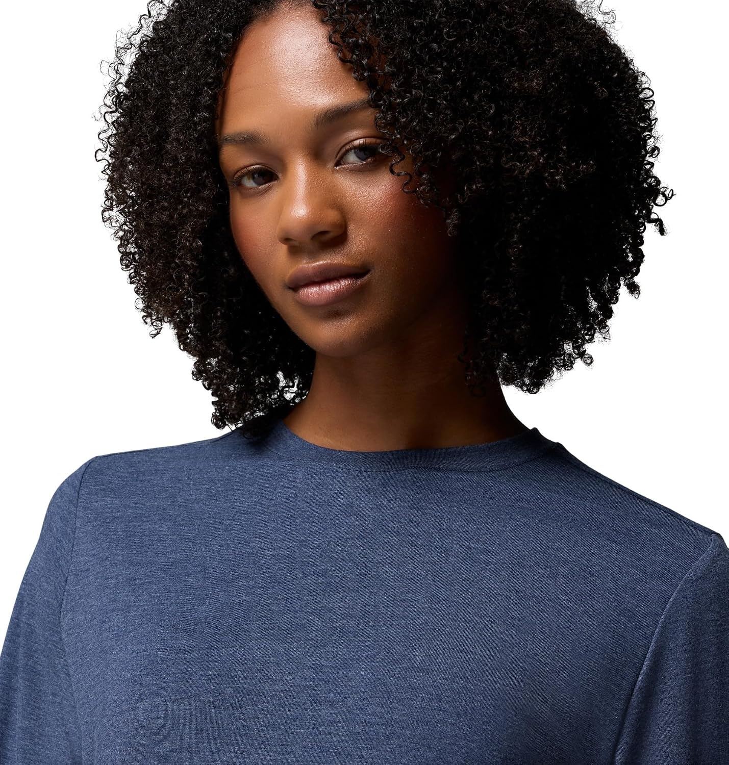 image:imageColumbia Womens Soft Stretch Long Sleeve TeeCollegiate Navy Heather