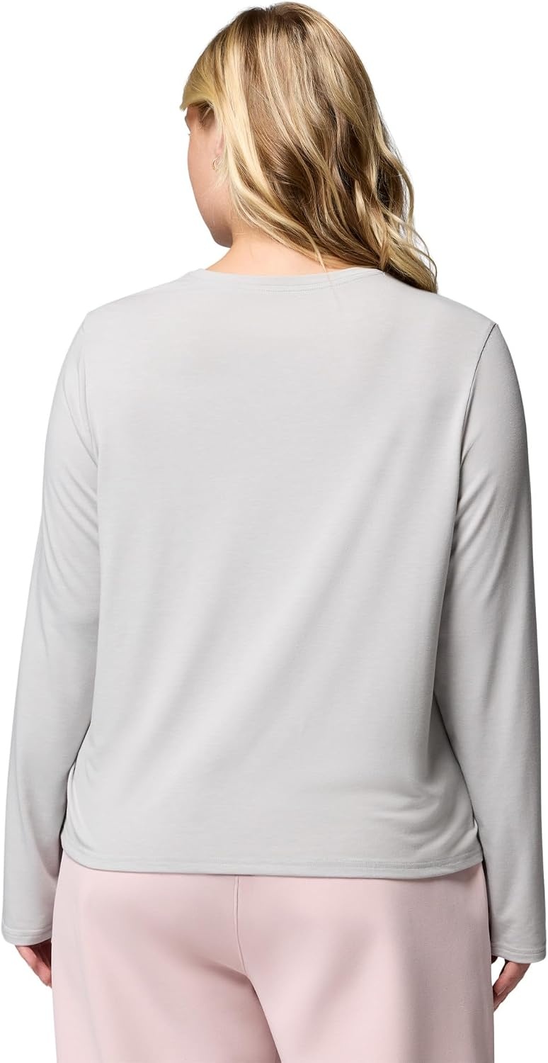 image:imageColumbia Womens Soft Stretch Long Sleeve TeeSmokey Haze Heather