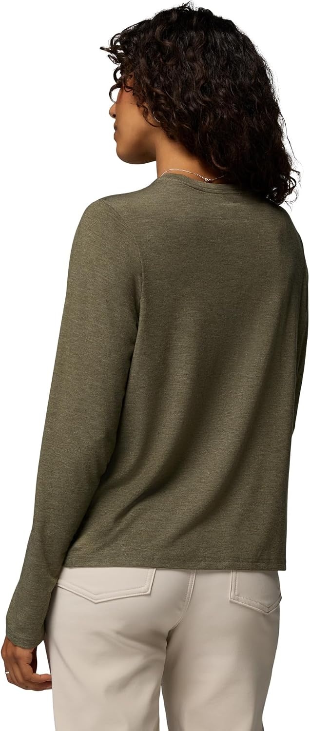 image:imageColumbia Womens Soft Stretch Long Sleeve TeeStone Green Heather