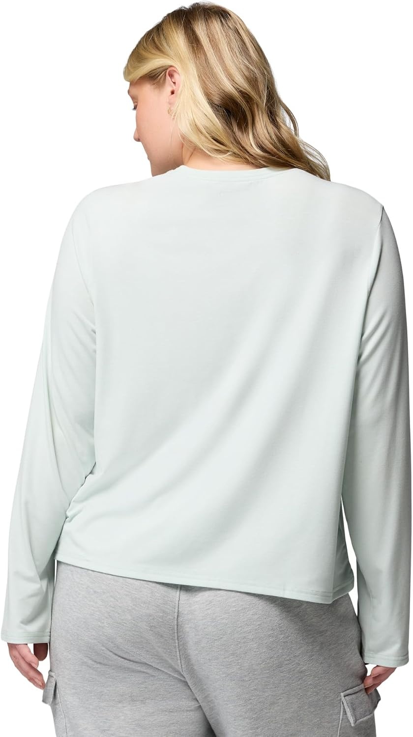 image:imageColumbia Womens Soft Stretch Long Sleeve TeeTea Light Heather