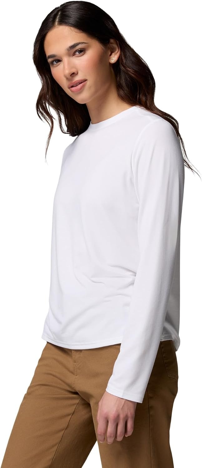 image:imageColumbia Womens Soft Stretch Long Sleeve TeeWhite